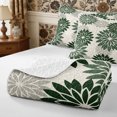 thumbnail image 4 of Manfei Cottagecore Blossom Dahlia Twin Quilt Set 2 Pieces,Vintage Aesthetics Twin Coverlet Set,1 Bedspread and 1 Pillowcase, 4 of 7