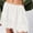White, variant on TMOYZQ Womens Lace Mini Skirt Low Rise Pleated Ruffle Half Slip Skirt Layered Flowy Short Skirt Streetwear