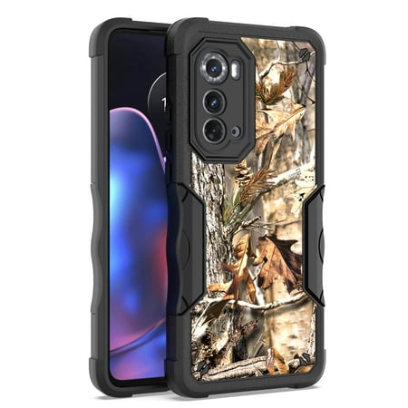 CoverON For Nokia X100 Phone Case with Screen Protector Tempered Glass, Military Grade Heavy Duty Rugged Cover, Camouflage