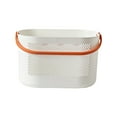 thumbnail image 2 of Shower Caddy with Handle, Thick Plastic Bathroom Storage Basket, Portable Shower Tote with Drainage Holes, Multipurpose Organizer for Fruit and Home Use, 2 of 9