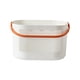 thumbnail image 2 of Cesta de ducha de baño de plástico con asa | Caja de almacenamiento multiusos engrosada para toallas de baño, artículos de tocador, fruta | Orificios de drenaje | 1 pieza | 18x15,2x25,5cm | Amarillo, 2 of 8