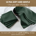 thumbnail image 6 of Native Fab Cotton Dish Towel & Dishcloths Set - 8 Piece, Soft, Absorbent, Fast Drying, Durable Towels for Cleaning, Baking, Cooking - Great for Home, Kitchen & Restaurant Use - Forest Green, 6 of 6