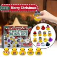 thumbnail image 1 of Christmas Advent Calendar Toy Box 24pcs Set Cute Rubber Duck Animal Kid Gift, 1 of 5