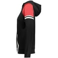 thumbnail image 3 of Holloway Sportswear XS Womens RETRO GRADE JACKET Black/Scarlet 229761, 3 of 5