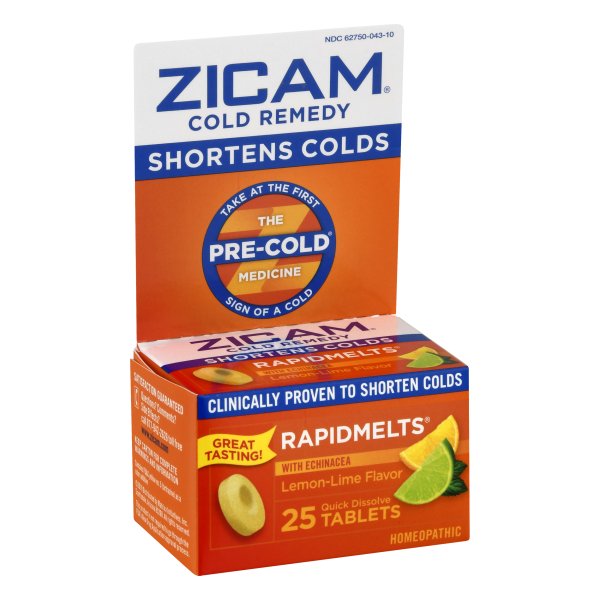 Zicam Zicam Cold Remedy Rapidmelts With Echinacea LemonLime, lemon