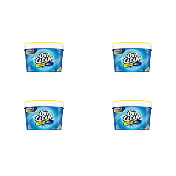 OxiClean Versatile Stain Remover Chlorine Free Powder 3 lb Tub (Pack of 4)