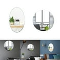 thumbnail image 4 of Creative acrylic round oval mirror wall sticker self-adhesive decorative mirror, 4 of 5