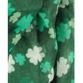 thumbnail image 2 of D&Y Women's St. Patrick's Day Lucky Clover Sheer Infinity Loop Scarf, Shamrock, Green, 2 of 2