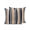 Navy Orange, variant on Outdoor Pillows Waterproof, Navy Blue Pink Striped Bedding Throw Pillows with Insert for Couch Sofa Bed, Modern Minimalist Ombre Lines 12x20 Inch Pillowcases Decorative Camping Patio Pillow Set of 1