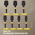 TRAHOOBolt Extractor Set, 7Piece Easy Out Screw Extractor Set with