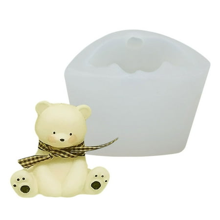 

Sorrowso Cartoon Cute Little Bear Handmade Silicone Fondant Mold Chocolate Sugar Craft Paste Mold DIY Candle Resin Crafts Gift