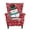 Red Snowman Snowflakes, variant on Bulopur Snowman Wingback Chair Covers 2Pcs, Stretch Snowflake Slipcovers for Christmas Living Room Decor