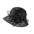 thumbnail image 1 of TINZ Chapeau de Robe pour Femmes Grand Feuille Fleur Chapeau de Douche Nuptiale Chapeaux de Soleil Chapeau de Plage Chapeaux de Mode d'Été Chapeau d'Eau pour Femmes Chapeaux Occidentaux pour Femmes Chapeau Rond Grand, 1 of 4