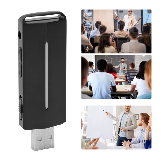 Digital Voice Recorder, Noise Reduction Voice Activated Recorder with Playback, USB Voice Recorder Portable Recording Device for Lecture Meeting Interview