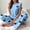 Blue, variant on Womens Pajama Sets Summer Hearts Print Lace Sleepwear with Pants Leisure Crew Neck Sleeveless Pajamas Summer Pjs for Women