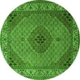 thumbnail image 1 of Ahgly Company Indoor Round Medallion Green Traditional Area Rugs, 6' Round, 1 of 1