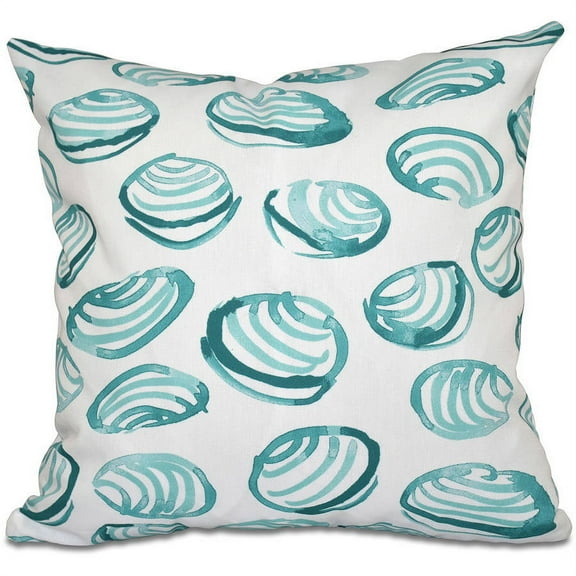 Simply Daisy 16" x 16" Clams Geometric Print Pillow