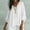 White plus size v neck tunic tops a1, variant on SSZMDLB Women Plus Size V Neck 3/4 Sleeve Flowy Tunic Tops Casual Loose Fit Solid Basic Tee for Beach Summer Vacation Trendy, Black L