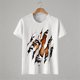 thumbnail image 3 of Camisetas de Cuello de la Tripulación de Manga Corta para las Mujeres Divertida Impresión Gráfica Camiseta Humor Tee para el Uso Casual, Poliéster, Lavado a Mano en Frío, 3 of 6