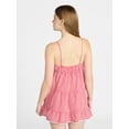 thumbnail image 3 of No Boundaries Sleeveless Tiered Babydoll Sleep Dress, Women's XS-XXL, 3 of 5