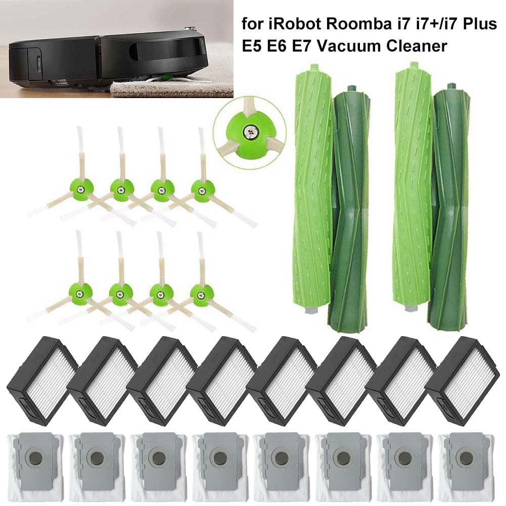 i4 i6 i6 i3 i3 1 Set of Roller Brushes & 4 Filters & 4 Side Brushes & 4 Bags i8 i8+J7J7+/Plus Vacuum Cleaner Tivcroxs 13 Pack Replacement Parts for iRobot Roomba E&I&J Series E5 E6 E7 i7 i7
