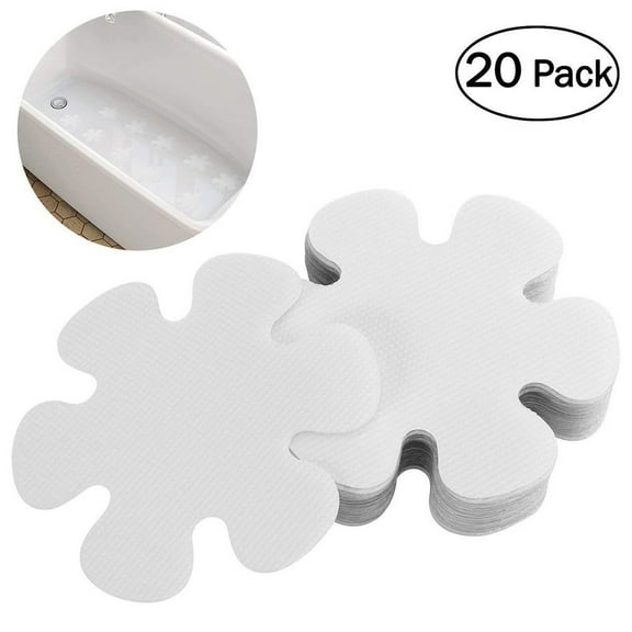 20Pcs Flower Non-Slip Bathtub Mat Stickers Mold Mildew Resistant Shower Pads