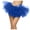🔥 Dark Blue, variant on Gifts USSUMA Multicolor Layered Tulle Puffy Dance Skirt Elastic Waist Three-Tier Mesh Petticoat For Performances Parades Festivals And Party Costume Styling — Tutu Skirt