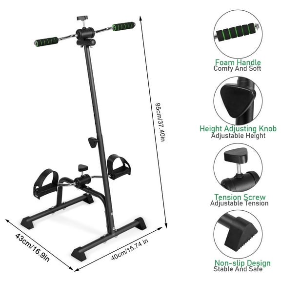 Exercise Bike, Elderly Pedal Exerciser Bike, Adjustable Fitness Equipment for Seniors, Elderly Home Pedal Exercise Bike for Total Body