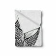 thumbnail image 2 of Eye Soft Flannel Fleece Blanket, All Seeing Eye of Providence Hand Drawn Vintage Style Winged Angel Seraphim Inspired, Cozy Plush for Indoor and Outdoor Use, 50" x 70", Black White, by Ambesonne, 2 of 6