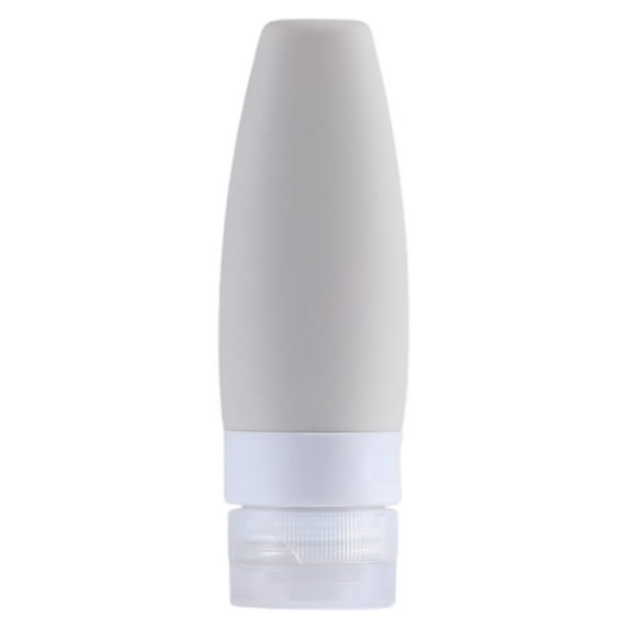 CSSJKYJ Silicone Travel Bottles for Toiletries Approved Travel Size Containers Portable Leak Proof Refillable Cosmetic Squeeze Bottles Shampoo Hair Conditioner Body Lotion Bath Shower Gel Light Ashy