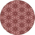 thumbnail image 1 of Ahgly Company Machine Washable Indoor Round Transitional Cranberry Red Area Rugs, 7' Round, 1 of 7
