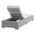 thumbnail image 5 of Modway Conway Sunbrella? Outdoor Patio Wicker Rattan Chaise Lounge in Light Gray White, 5 of 10