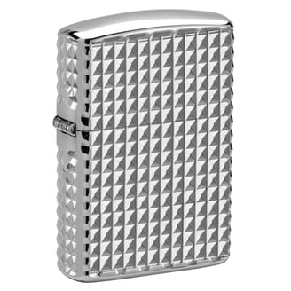 Unique Zippo High Polish Sterling Silver Refillable Pocket Lighter