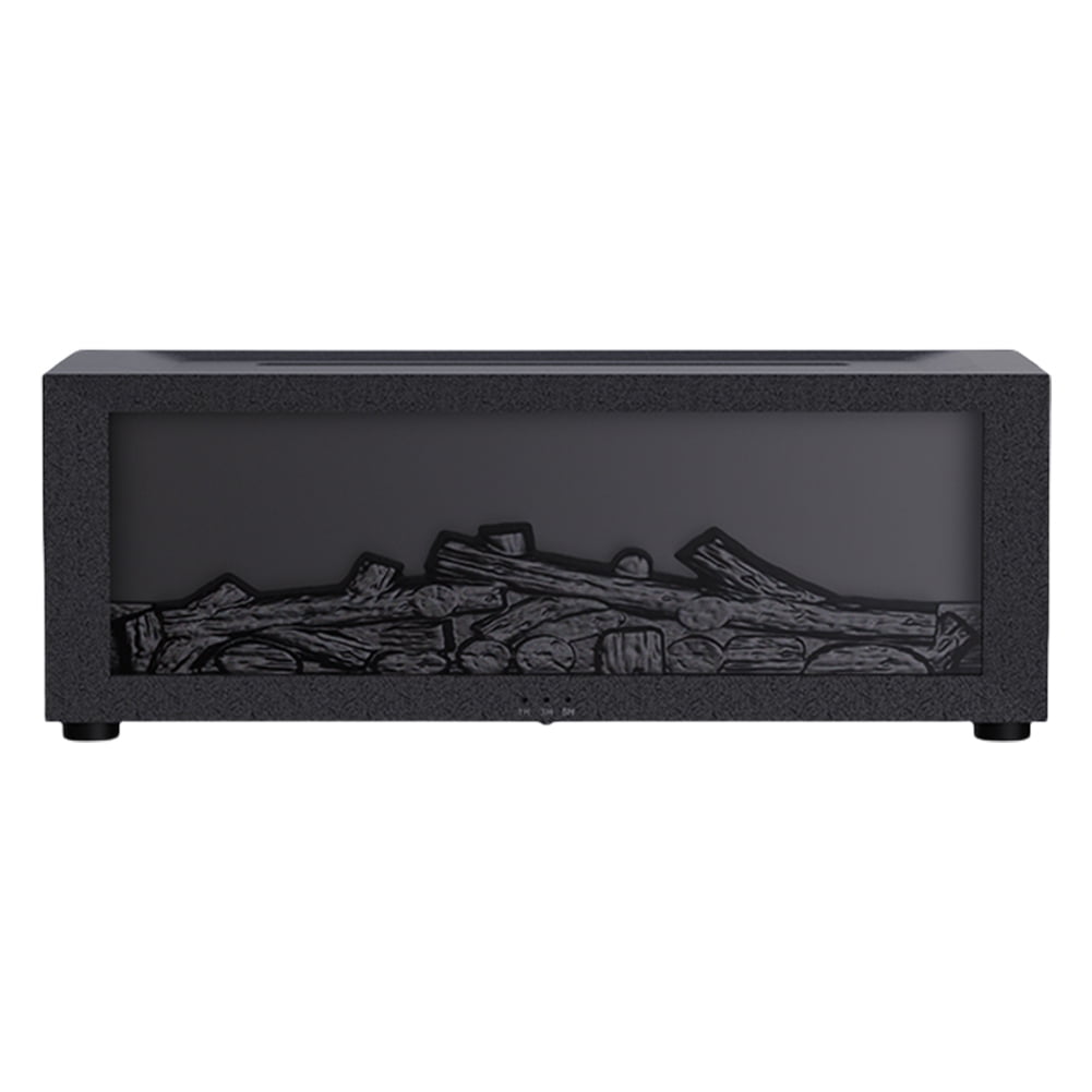 RAPOBRIX Fireplace Flame Humidifier with Colorful Lights - Desktop Aroma Diffuser for Home/Office (Black)
