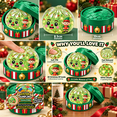thumbnail image 3 of Christmas Elf Dumpling Squishy Toys, Glitter Elf Edition Dumpling, Stress Relief Sensory Squeeze for Holiday Gifts Party Favors, 3 of 5