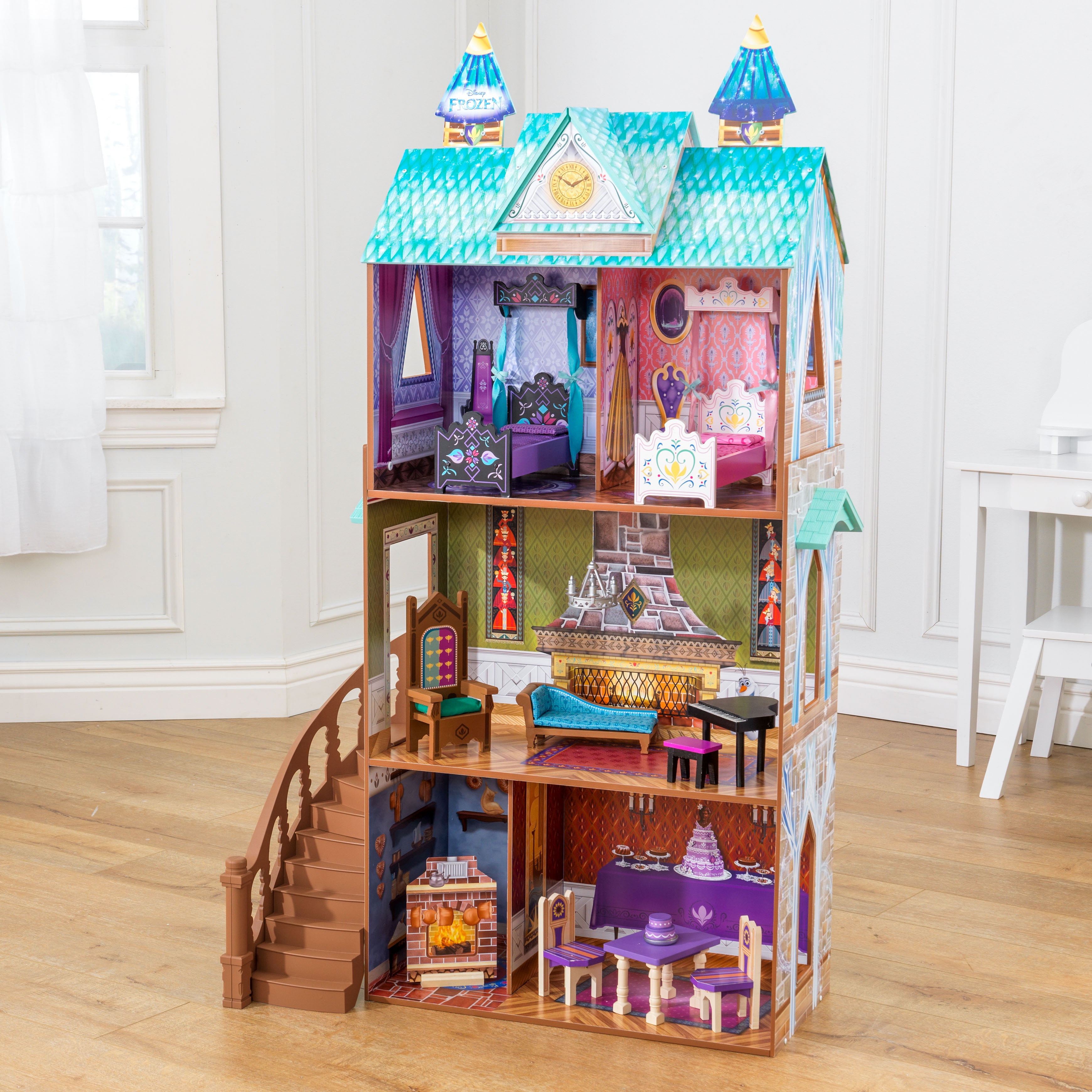 frozen barbie doll house
