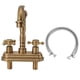 thumbnail image 1 of Grifo de lavabo antiguo G1/2 de 2 manijas, mezclador de agua fría y caliente de cobre para cocina y baño, dorado, tipo 2, 1 of 14