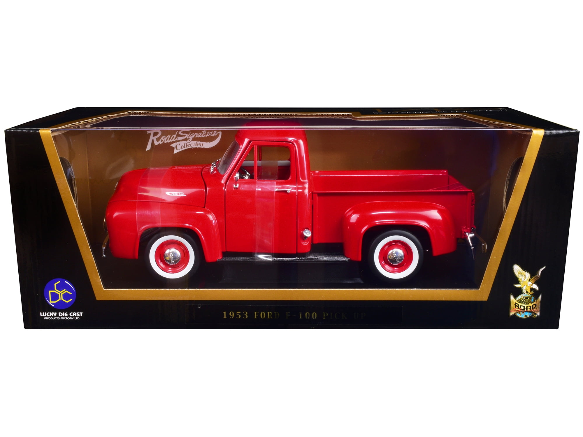 1953 Ford F-100 Pickup Truck Red 1/18 Diecast Model Car by