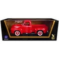 thumbnail image 3 of 1953 Ford F-100 Pickup Truck Red 1/18 Diecast Model Car by Road Signature, 3 of 4