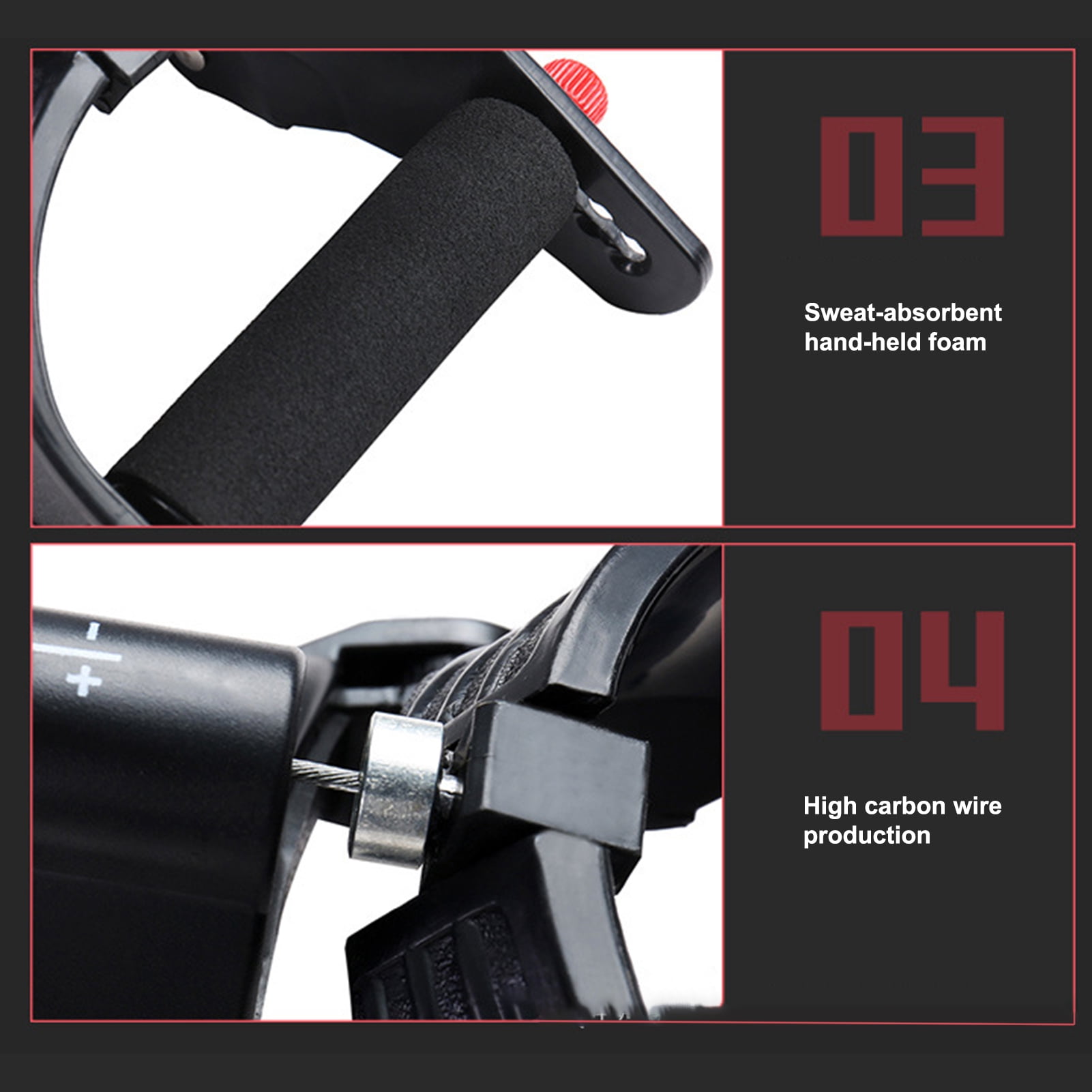 Visland Wrist Strengthener 4 Gears Forearm Exerciser Hand Developer Arm Hand Grip Workout Strength Trainer Home Gym Workout Equipment,Increase Muscle Strength & Physical Therapy, Minimum Tension