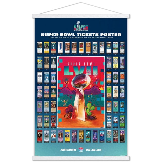 Ligue NFL - Collage de billets Super Bowl LVII