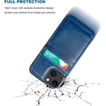 thumbnail image 6 of Compatible with iPhone 13 Case Wallet with Credit Card Holder, Premium Leather Magnetic Clasp Kickstand Heavy Duty Protective Cover for iPhone 13 6.1 inch(Blue), 6 of 13