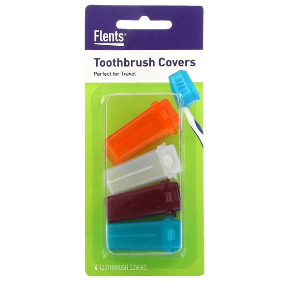 Flents Toothbrush Covers, 4 Count