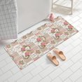 thumbnail image 2 of Pioneer Flower Floral Print Pattern Bathroom Rugs Mat, Non Slip Microfiber Bathroom Rug with Rubber Backing, Soft Mats for Bathroom Floor Tub Shower, 24"x60", 2 of 5