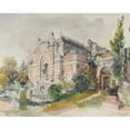 thumbnail image 3 of Ernst Graner 24x20 Black Modern Framed Museum Art Print Titled - Villa in a Park, 3 of 5
