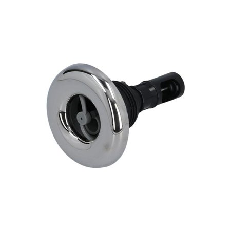2.5 in. Face Smooth Quantum Thread-In Spinner Jet Internal - Grey & Stainless Steel