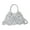 White, variant on Black Mini Bat Design Chain Shoulder Bag 10X5.3X2.7 Inch Pu Leather Crossbody Purse For Women Fashion Accessory Casual Outing Commuting