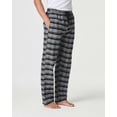 thumbnail image 6 of Real Essentials 3 Pack: Men's Soft Cotton Flannel Pajama Pants PJ Lounge Bottoms Elastic Waist Pockets (Big and Tall), 6 of 8