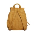 thumbnail image 2 of "Didier" Multipocket Soft Hipster Rucksack Backpack - Yellow, 2 of 3