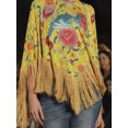 thumbnail image 4 of Blusas florales vintage para mujer, suéter elegante de primavera y otoño de 2024, capa con dobladillo de borlas irregulares de gran tamaño, capa bohemia para mujer, 4 of 4